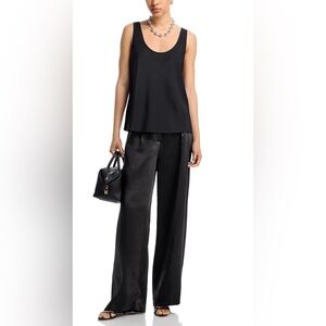 Aqua Black Wide Leg Women's Pants